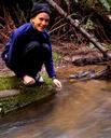 Ashe by forest creek.